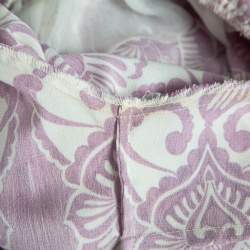 Pre Owned جيمبسوت ألكسيس حرير مطبوع بنفسجي معقود مقاس صغير جدًا - إكس سمول