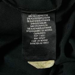 Pre Owned Alice+Olivia Black Jersey Waist Tie-Up Salina Maxi Dress S