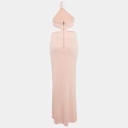 Alice + Olivia Pink Jersey Marguerite Cut-Out Maxi Dress M