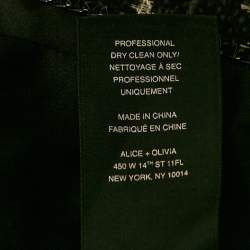Alice + Olivia Black Lurex Tweed Jacket XS