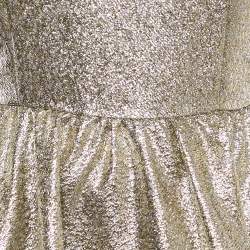 Alice + Olivia Metallic Brocade Sleeveless Mini Dress S
