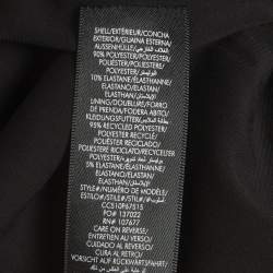 Pre Owned Alice + Olivia Black Floral Foil Print Fifi Mini Dress S