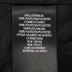 Alice + Olivia Black Boucle Oversized Ora Coat L