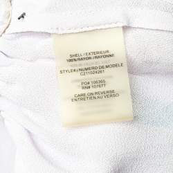 Alice + Olivia Lavender Fog Crepe Gathered Peplum Top M