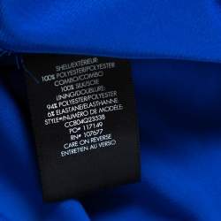 Pre Owned Alice + Olivia Blue Floral Jacquard Tayla Mini Dress M