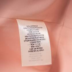 Pre Owned Alice + Olivia Light Pink Sateen Lantern Mini Dress S 