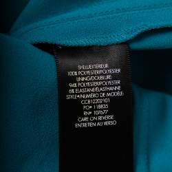 Pre Owned Alice + Olivia Teal Green Crepe Flared leg Jalisa Trousers S