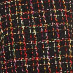 Alice + Olivia Multicolor Tweed Sleeveless Flounce Sonny Dress L
