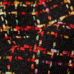 Alice + Olivia Multicolor Tweed Sleeveless Flounce Sonny Dress L