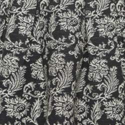 Pre Owned Alice + Olivia Black Jacquard Pleated Mini Skirt S