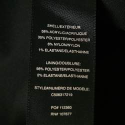 Pre Owned Alice + Olivia Black Textured Crepe Skater Mini Skirt XS