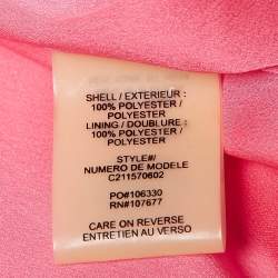 Alice + Olivia Pink Plisse Crepe Sleeveless Midi Dress M