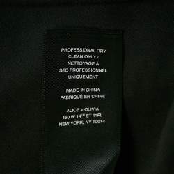 Pre Owned Alice + Olivia Red/Black Floral Patterned Knit Sleeveless Maxi Dress M