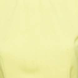 Alice + Olivia Yellow Crepe Sleeveless Crop Top M