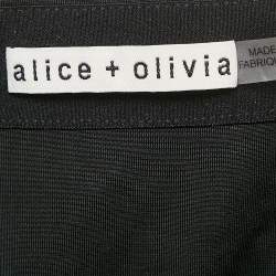 Pre Owned Alice + Olivia Black Floral Lace Iyanna Maxi Skirt M