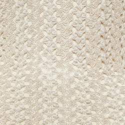 Alice + Olivia Light Gold Crochet Knit Midi Dress S