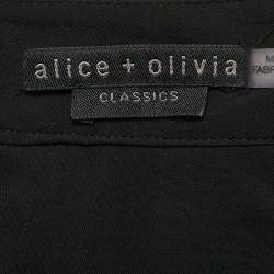 Pre Owned Alice + Olivia Black Crepe Classics Mini Skirt S