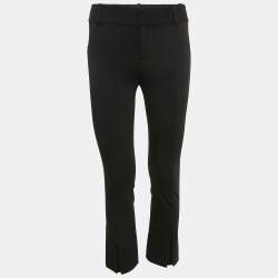 Pre Owned Alice + Olivia Black Gabardine Classic Fit Trousers XS
