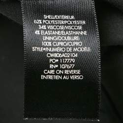 Pre Owned Alice + Olivia Black Gabardine Classic Fit Trousers XS