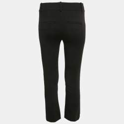 Pre Owned Alice + Olivia Black Gabardine Classic Fit Trousers XS