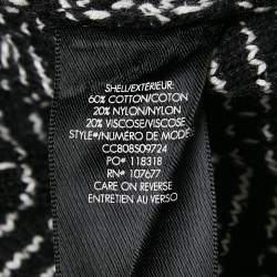 Alice + Olivia Black Georgia Embellished Tweed Jacket XS