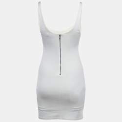 Alice + Olivia Off White Jersey James Mini Dress XS