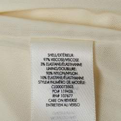 Alice + Olivia Off White Jersey James Mini Dress XS