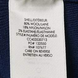 Alice + Olivia Blue Wool Blend Cardigan Button Front M