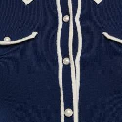 Alice + Olivia Blue Wool Blend Cardigan Button Front M