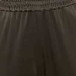 Alice + Olivia Black Satin Joggers XS