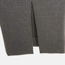 Alice + Olivia Grey Gabardine Pants Suit XS