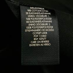 Pre Owned Alice + Olivia Green Floral Print Cotton Fit and Flare Midi Dress L