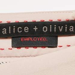 Alice + Olivia Pink Crepe Mini Skirt S