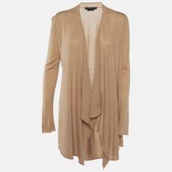 Alice + Olivia Beige Wool Knit Cardigan M