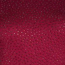 Alice + Olivia Red Knit Hot Fix Crystal Embellished Cropped Sweater XS