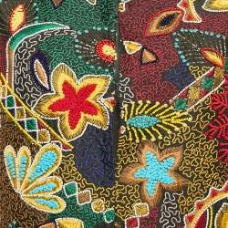 Alice + Olivia Multicolor Beaded Embroidery Crepe Jacket M
