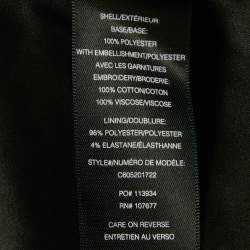 Alice + Olivia Multicolor Beaded Embroidery Crepe Jacket M