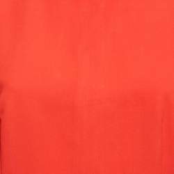 Alice + Olivia Orange Crepe Sleeveless Blouse L