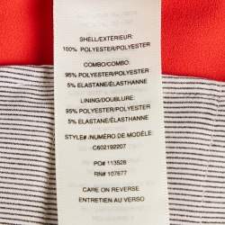 Alice + Olivia Red Crepe Wide Leg Pants M
