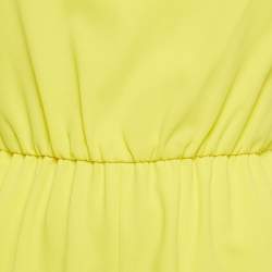 Alice + Olivia Yellow Crepe Playsuit S