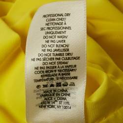 Alice + Olivia Yellow Crepe Playsuit S