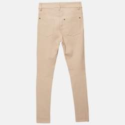 Alice + Olivia Light Pink Leather Paneled Pants S