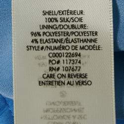 Pre Owned Alice + Olivia Base Blue Silk Shorts XS