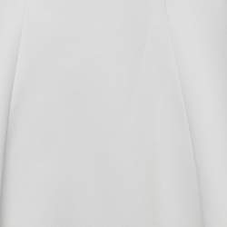 Pre Owned Alice + Olivia Employed White Jersey Flared Mini Skirt S