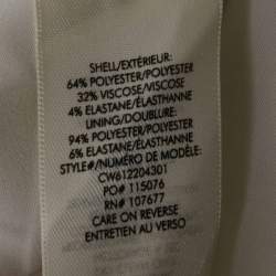 Pre Owned Alice + Olivia Employed White Jersey Flared Mini Skirt S