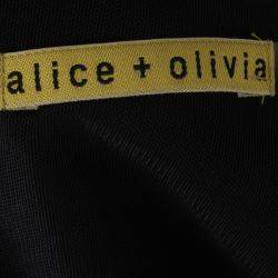 Pre Owned Alice + Olivia Black Sequin Embellished Detail Dress XS