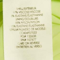 Pre Owned Alice + Olivia Green Floral Print Jersey Delora Maxi Dress S