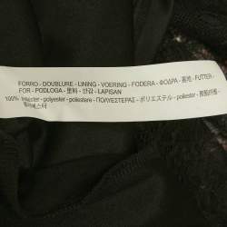 Pre Owned Alice + Olivia Multicolor Printed Crepe & Lace Detail Julissa Smocked Mini Dress S