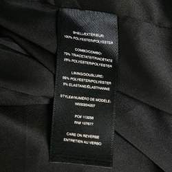 Pre Owned Alice + Olivia Black Crepe Sleeveless Long Jacket M