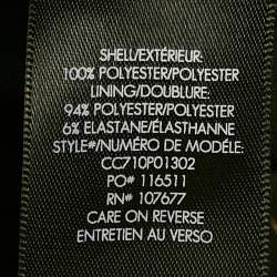 Pre Owned Alice + Olivia Black Printed Crepe Pleated Maxi Skirt M